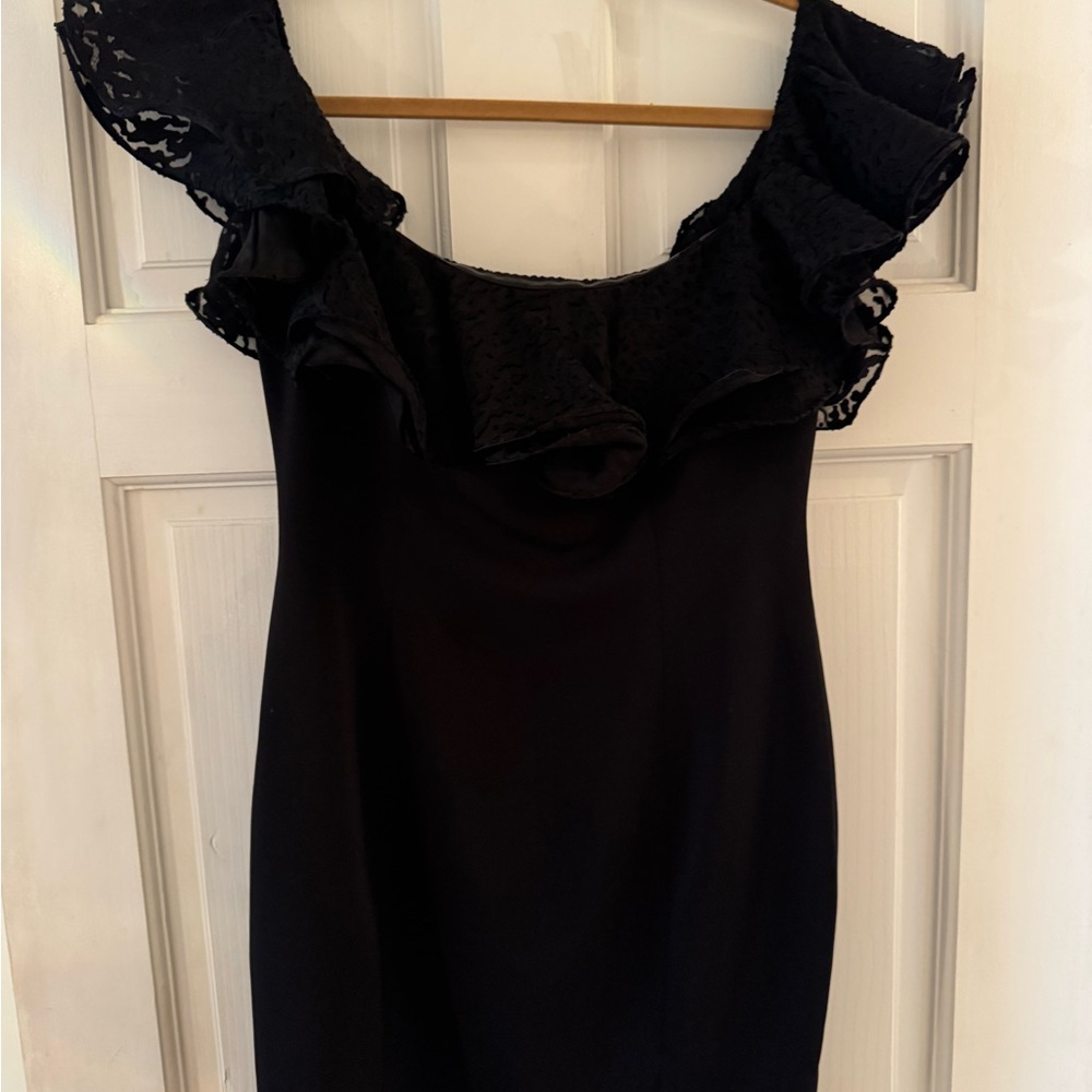 JAYGODFREY Textured Black Dress
